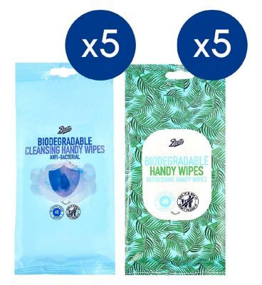 Boots 40's Handy Wipes x5 pack - McGrocer