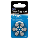 Boots 675ZA Hearing Aid Battery - pack of 6 batteries - McGrocer