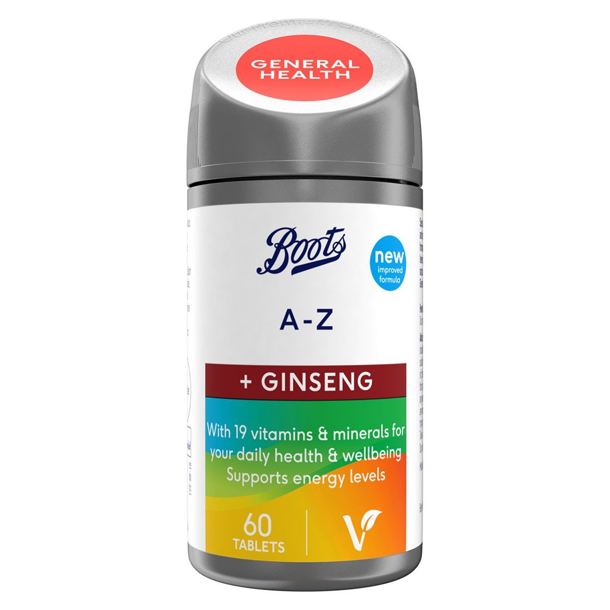 Boots A-Z + Ginseng 60 Tablets (2 month supply) - McGrocer