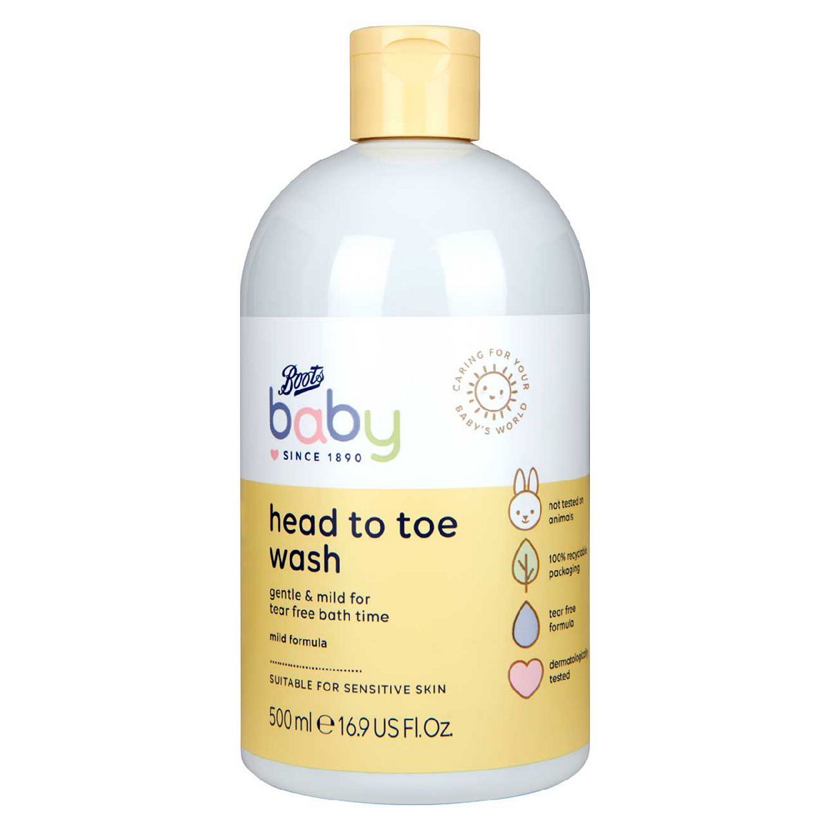 Boots Baby Head to Toe wash 500ml - McGrocer