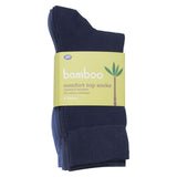 Boots Bamboo Comfort Top Socks 3 pair pack Mix Blue Size 4-7 - McGrocer