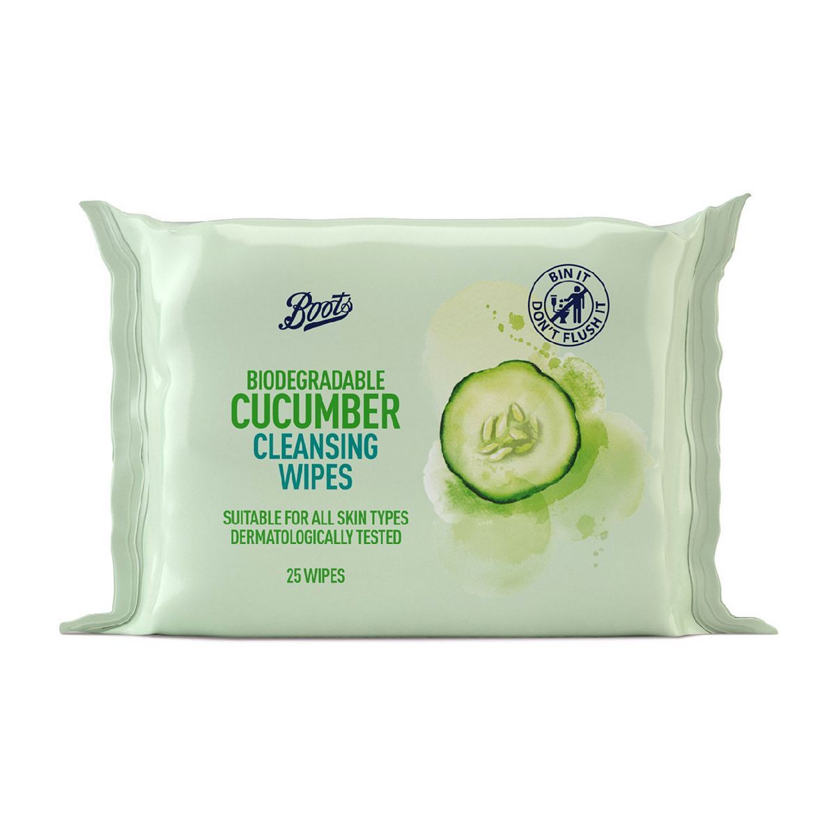 Boots Biodegradable Cucumber Cleansing Wipes 25s - McGrocer