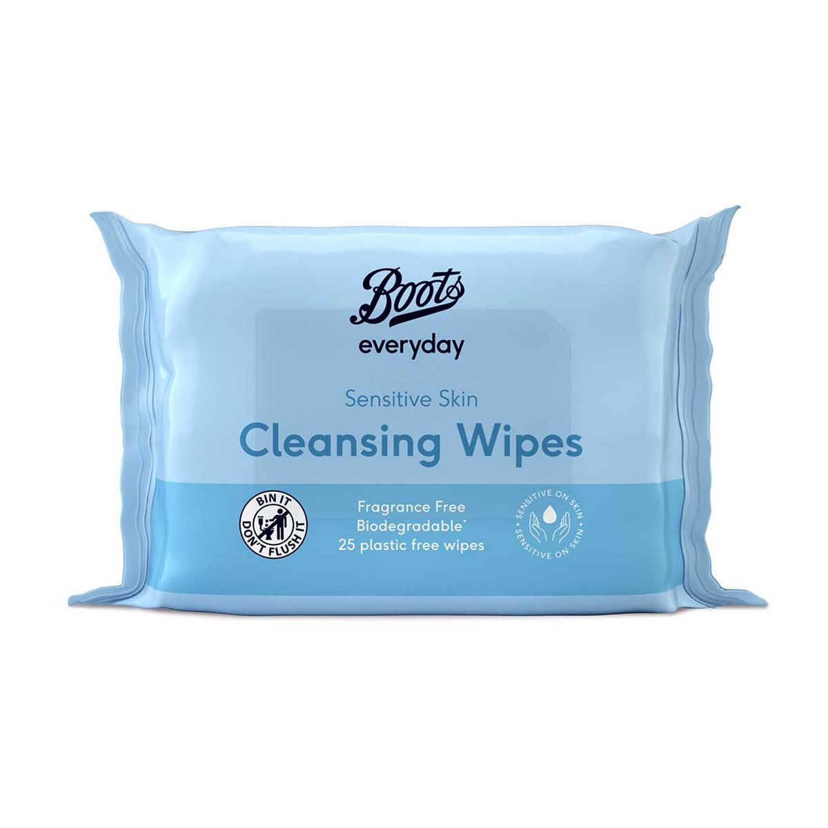 Boots Biodegradable Fragrance Free Cleansing Wipes 25s - McGrocer