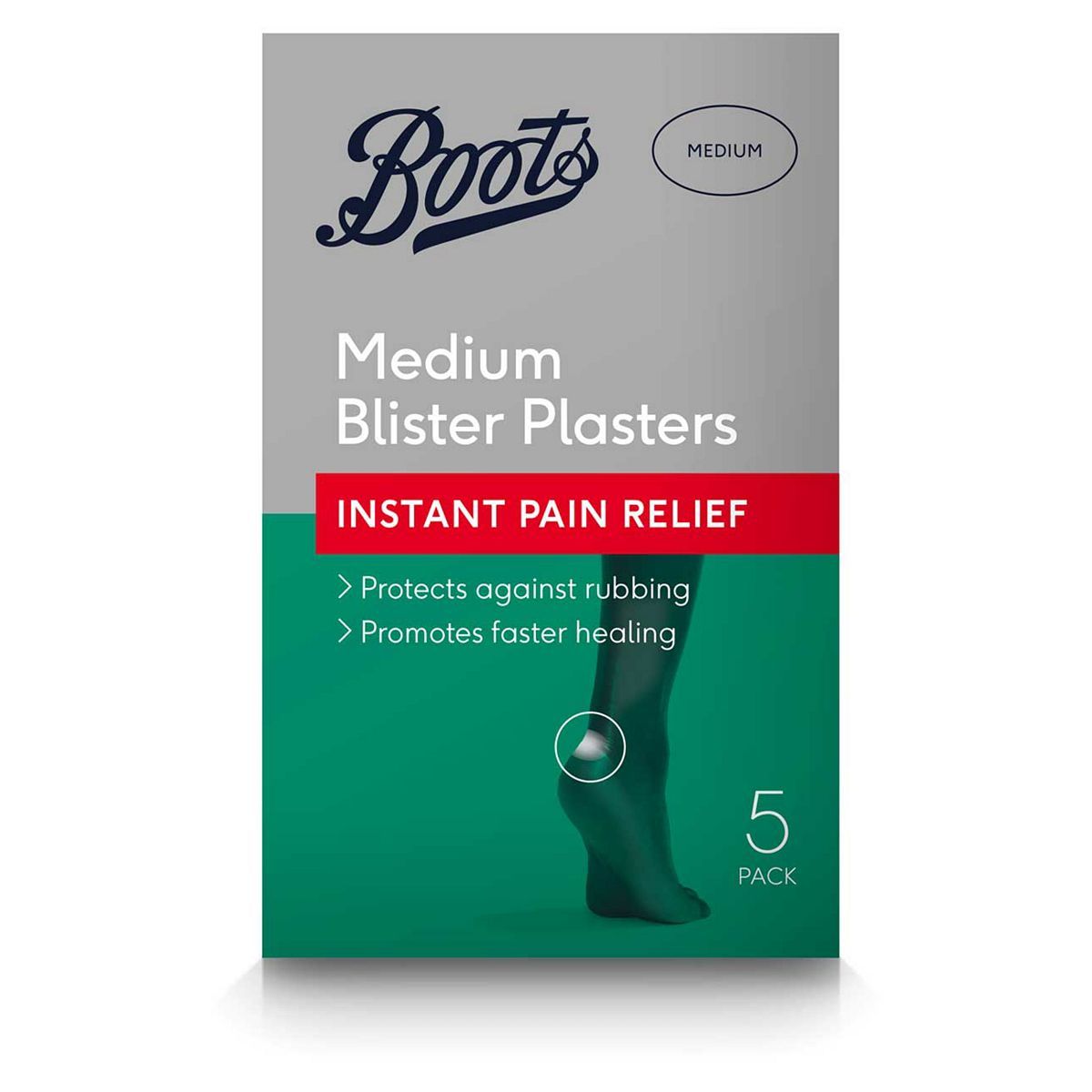 Boots Blister Plasters Medium - 5 Pack - McGrocer