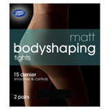 Boots Bodyshaping Matt Black Tights 2 Pair Pack - McGrocer