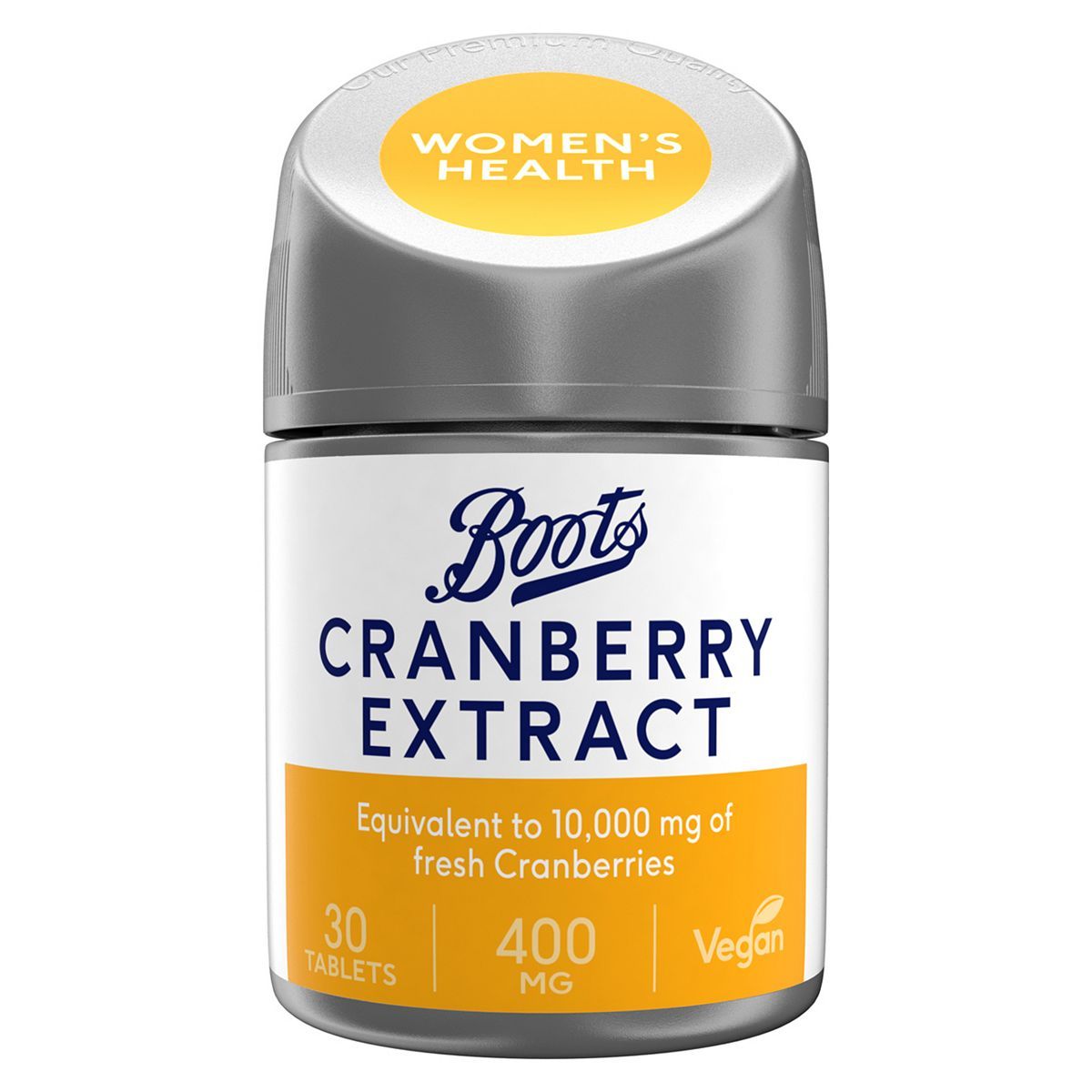 Boots Cranberry Extract 400mg 30 tablets (1 month supply) - McGrocer