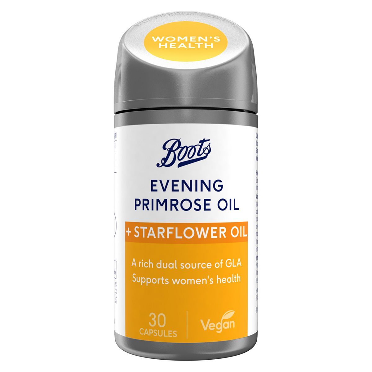 Boots Evening Primrose Oil & Starflower Oil 30 Capsules (1 month supply) - McGrocer
