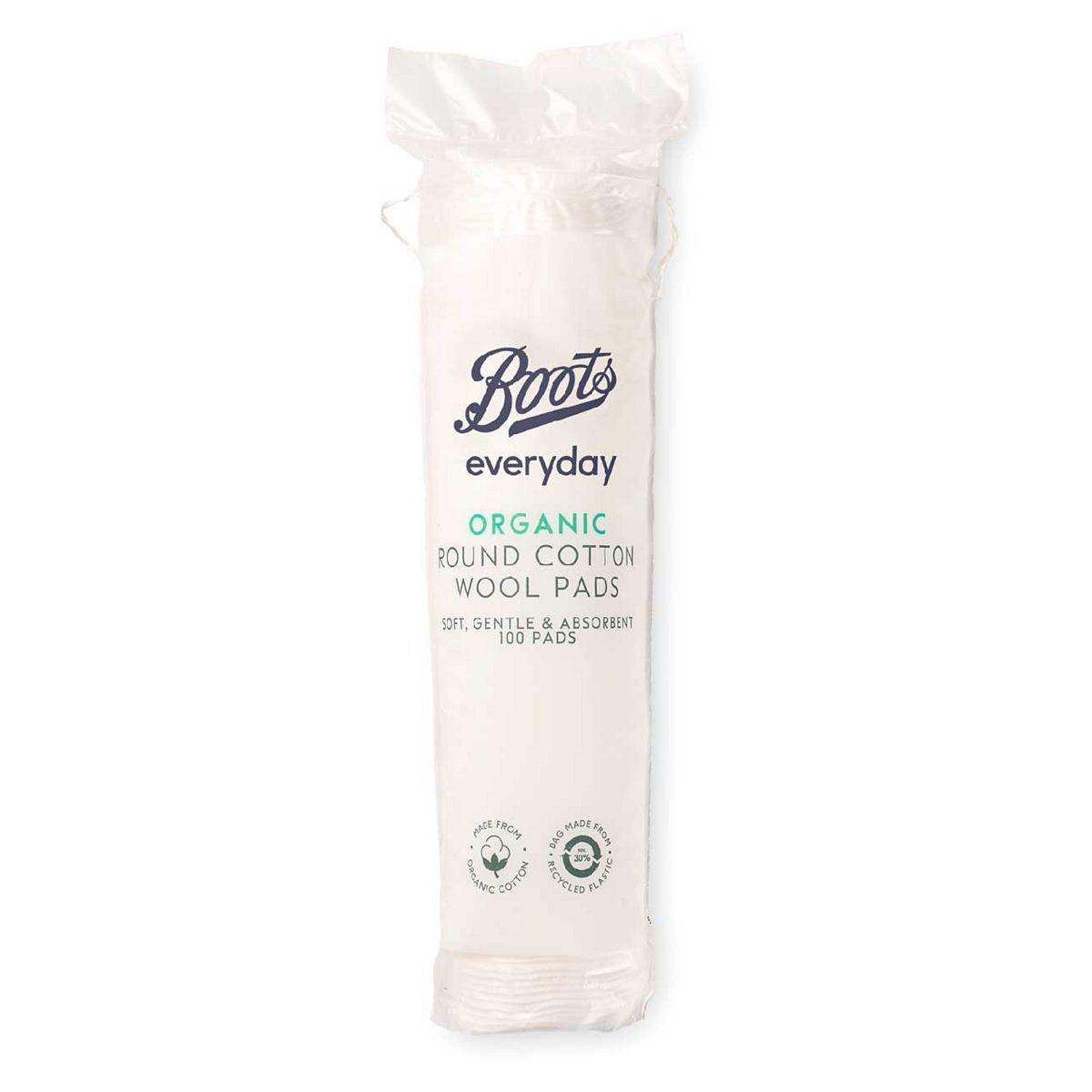Boots Everyday Organic Cosmetic Round Cotton Wool Pads 100 pads - McGrocer