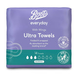 Boots Everyday Ultra Towels Normal Wing 14s - McGrocer
