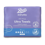 Boots Everyday Ultra Towels Super Wing 12s - McGrocer
