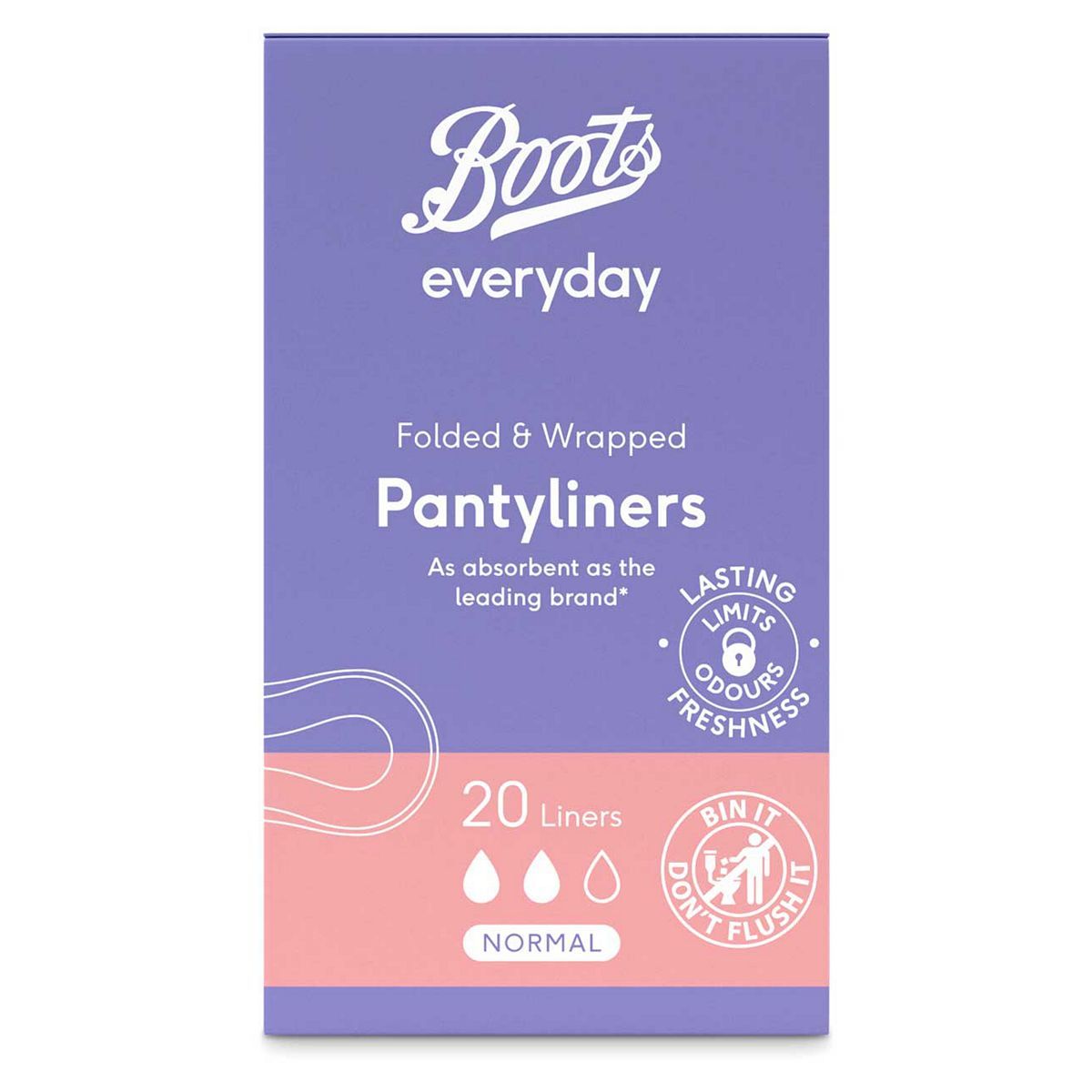 Boots Everyday Wrapped Normal Liner 20s - McGrocer