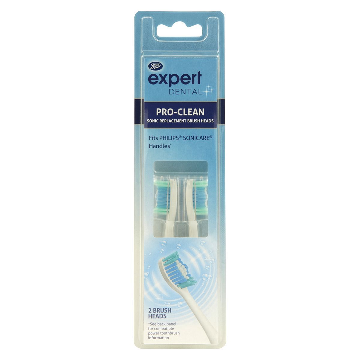 Boots Expert Pro-Clean Sonic Replacement Brush Head (2 Pack) - McGrocer