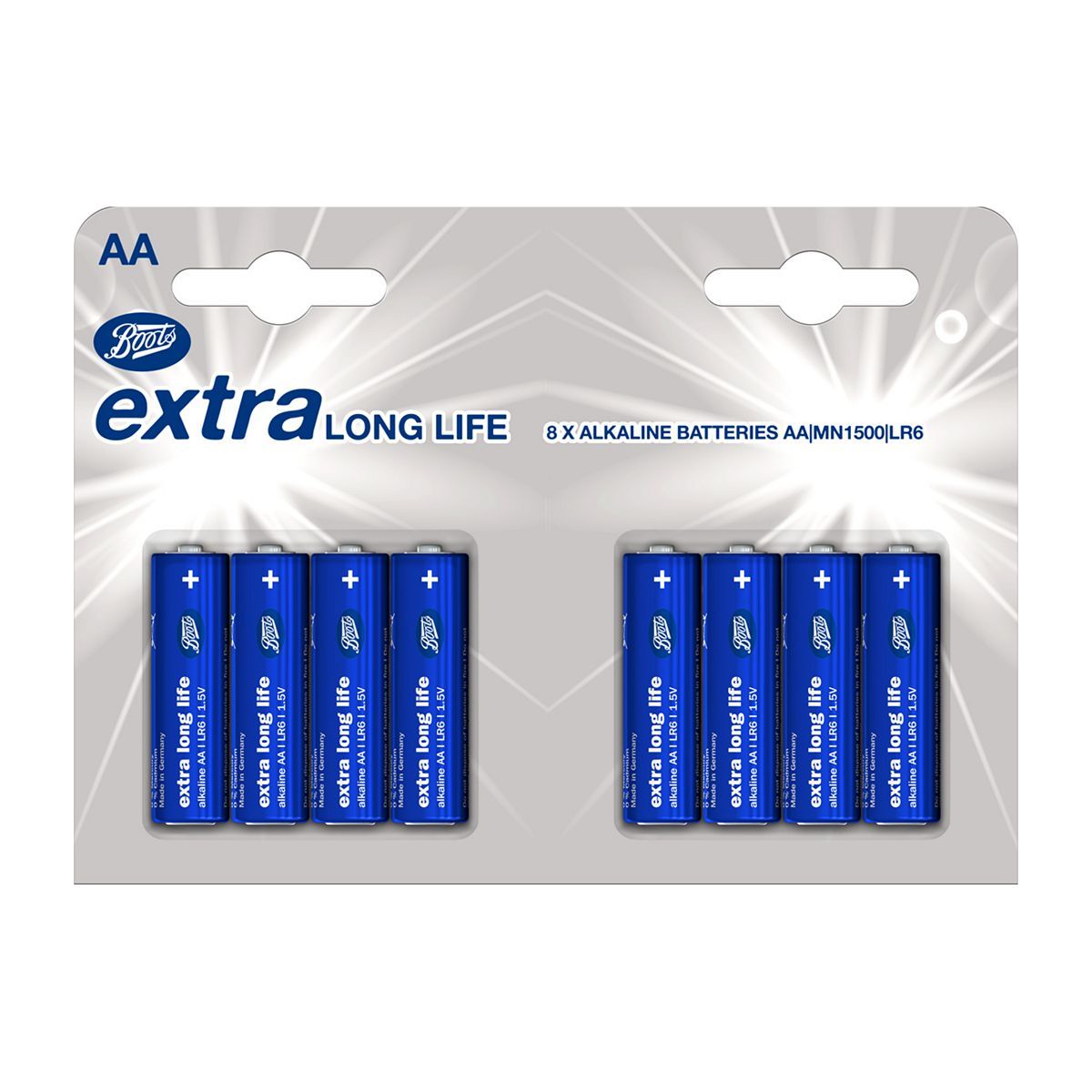 Boots extra lasting batteries AA 8s - McGrocer