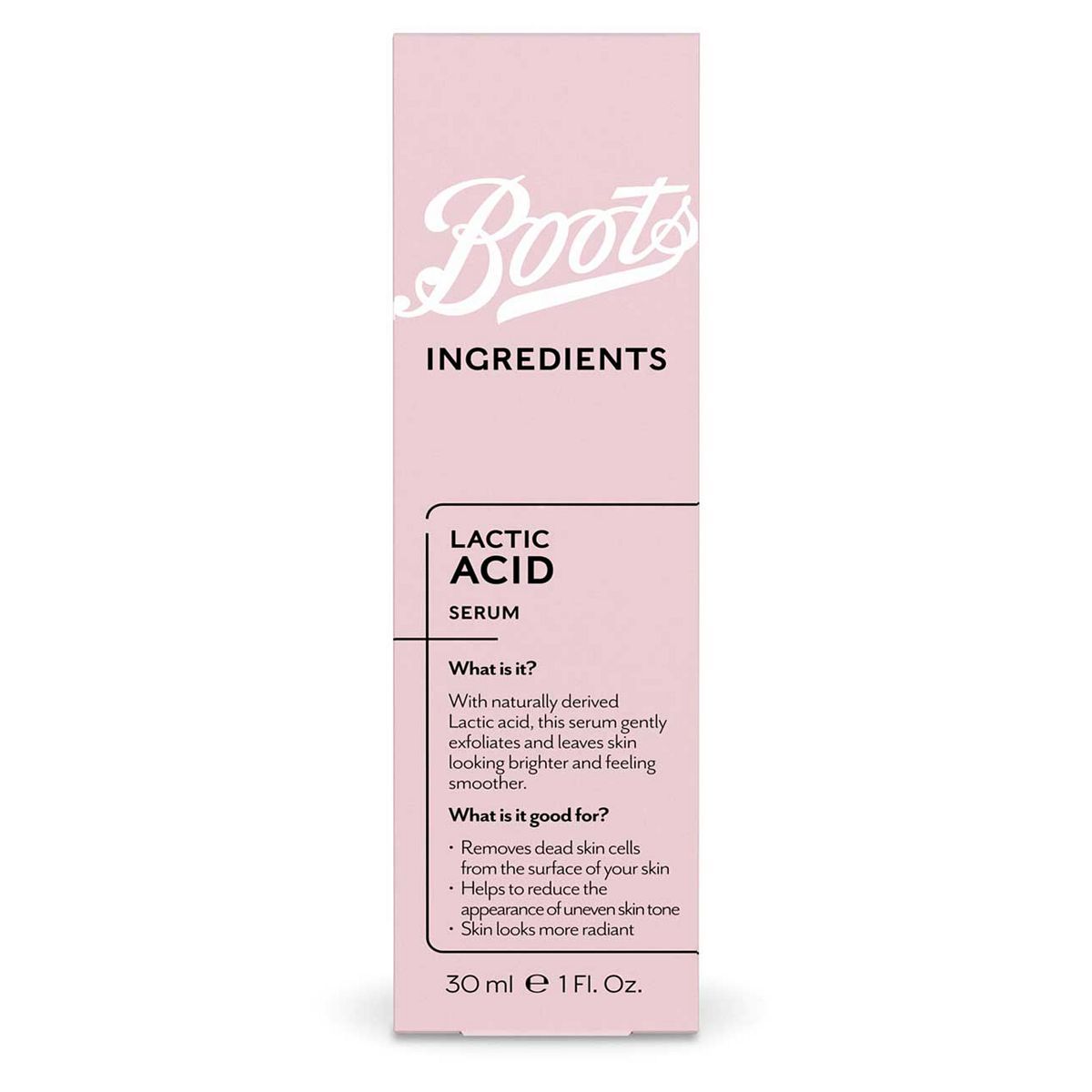 Boots Ingredients Lactic Acid Serum 30ml - McGrocer