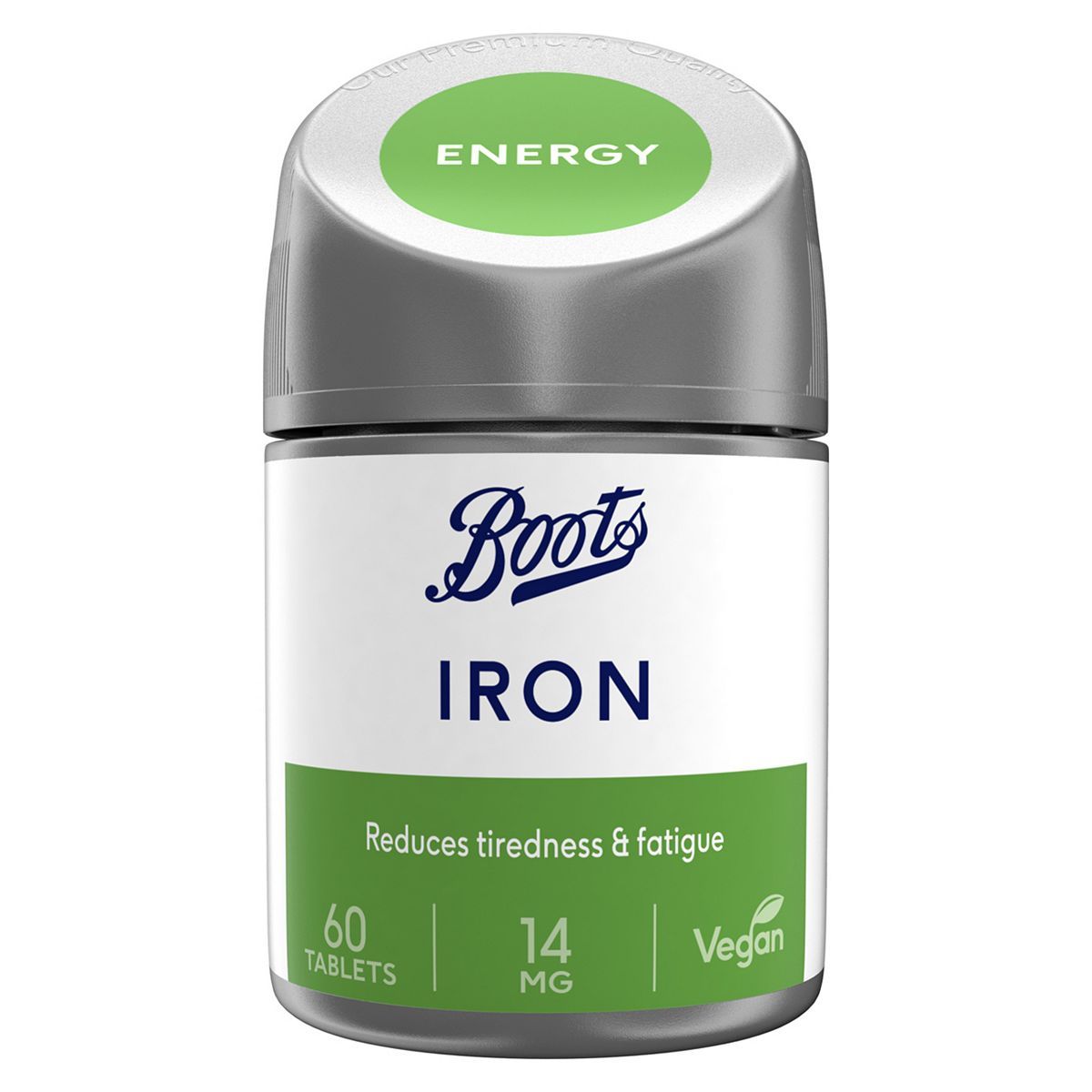 Boots Iron 14mg 60 Tablets - McGrocer