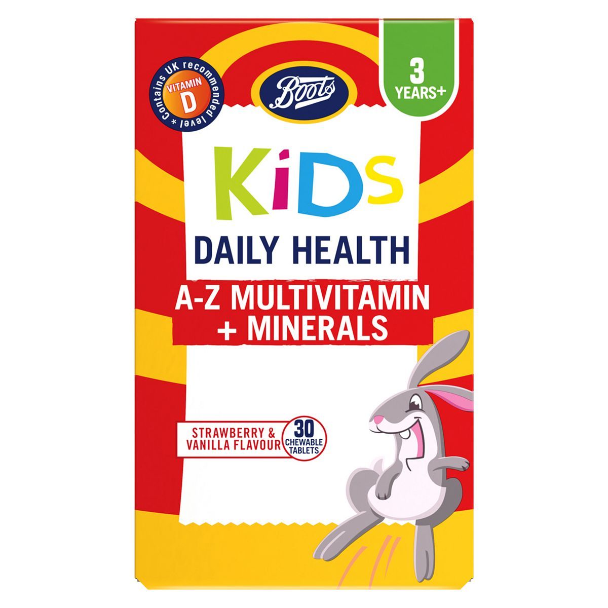 Boots Kids Daily Health A-Z Multivitamin + Minerals - 30 Chewable Tablets - McGrocer