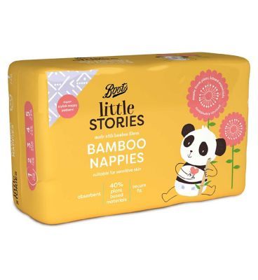 Boots Little Stories Bamboo Nappy Size 1 34 pack - McGrocer