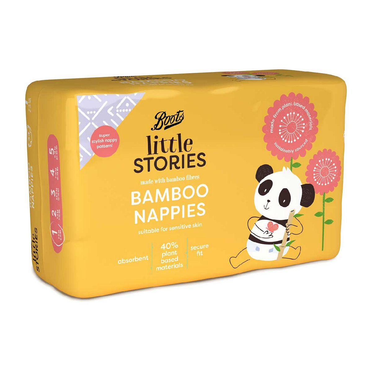 Boots Little Stories Bamboo Nappy Size 1 34 pack - McGrocer