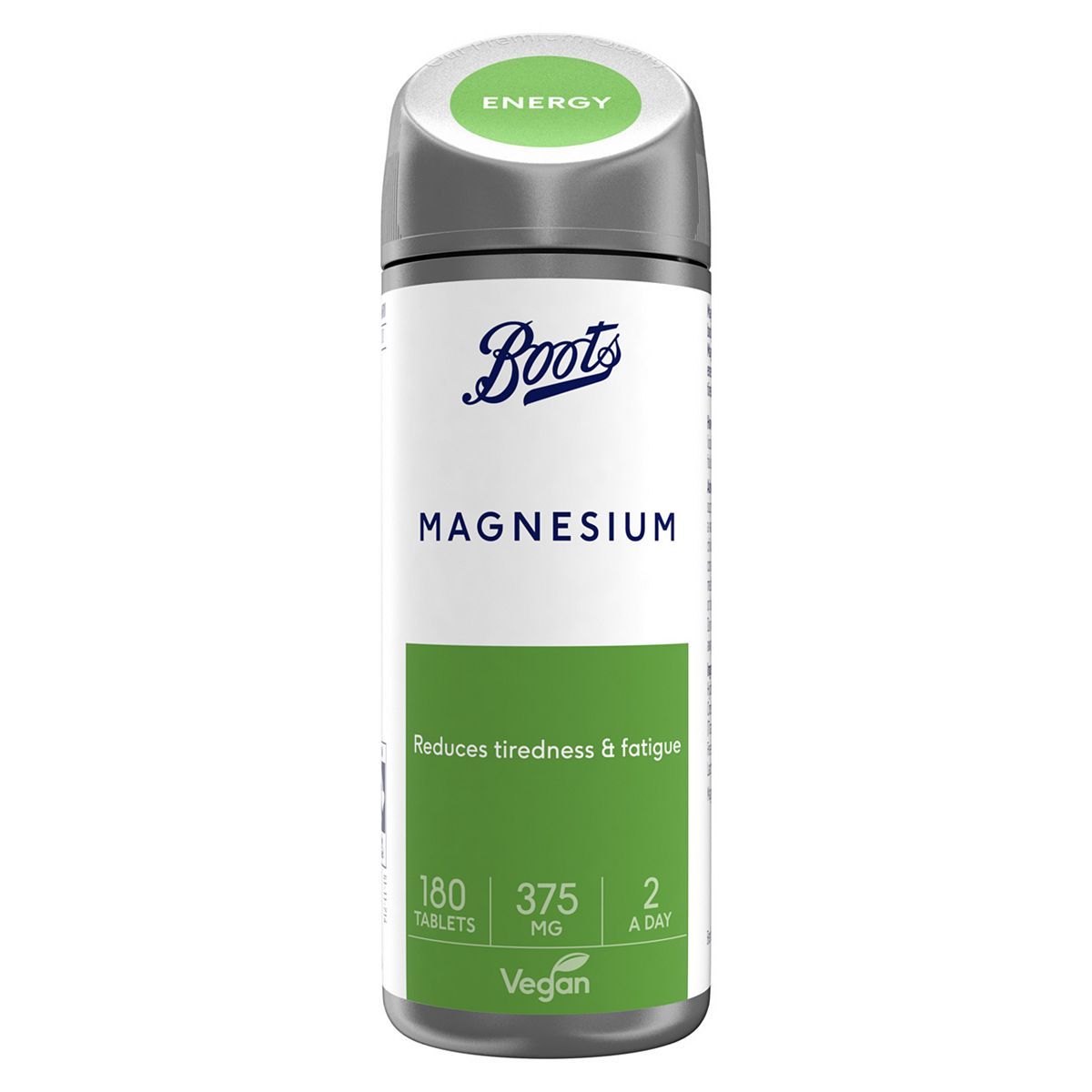 Boots Magnesium 375mg 180 Tablets (3 month supply) - McGrocer