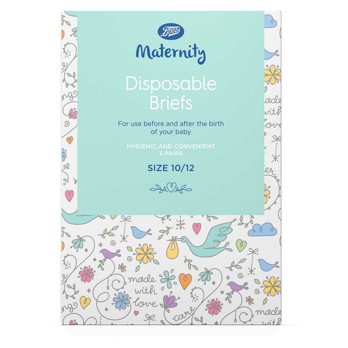 Boots Maternity Disposable Briefs Size 10/12 - 5 Pairs - McGrocer