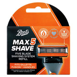 Boots Max Shave 5 Blade Universal Refill 4 Pack - McGrocer