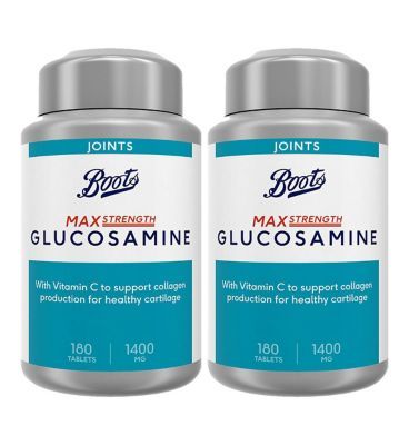 Boots Max Strength Glucosamine Bundle: 2 x 180 Tablets (1 year supply) - McGrocer