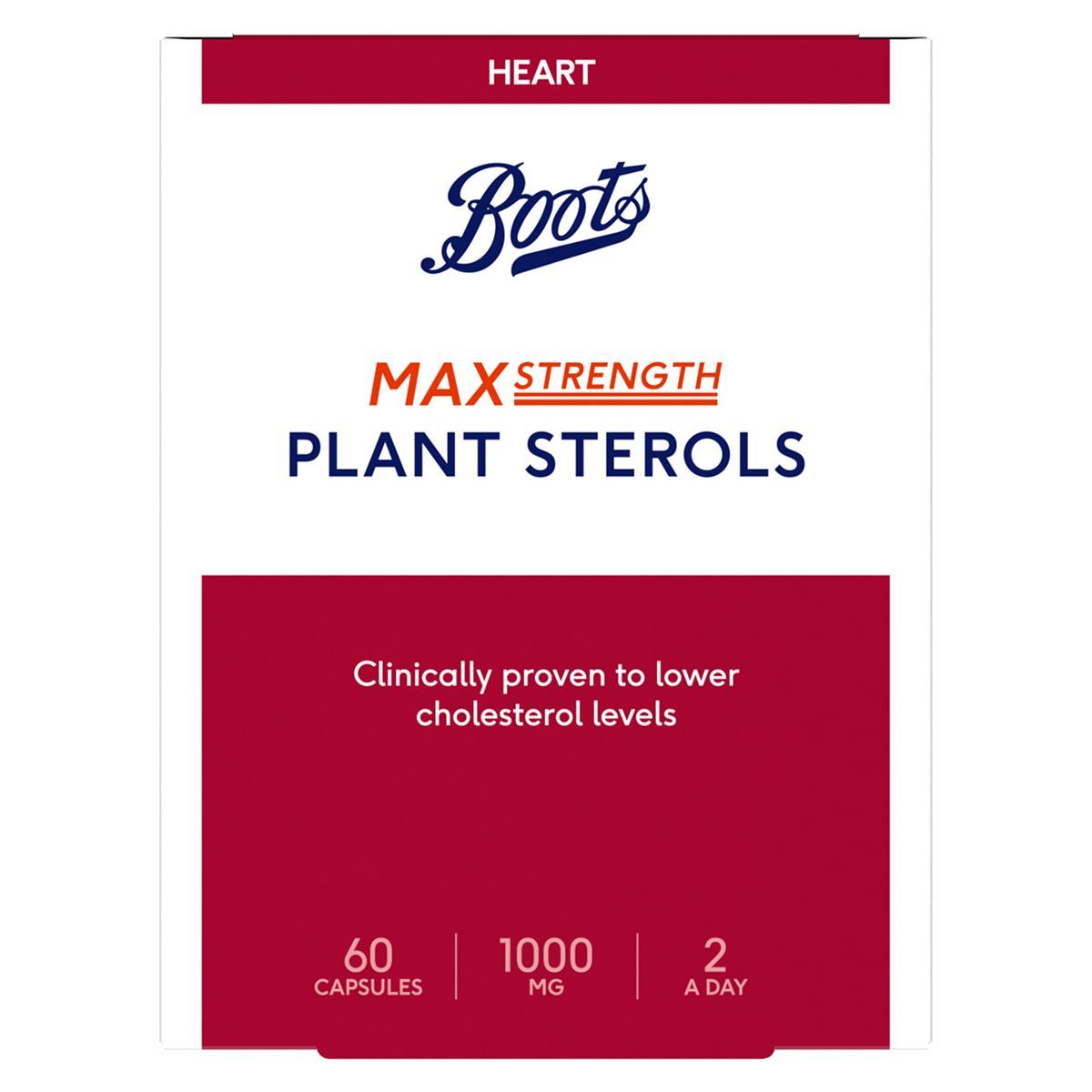 Boots Max Strength Plant Sterols Capsules 60s - McGrocer