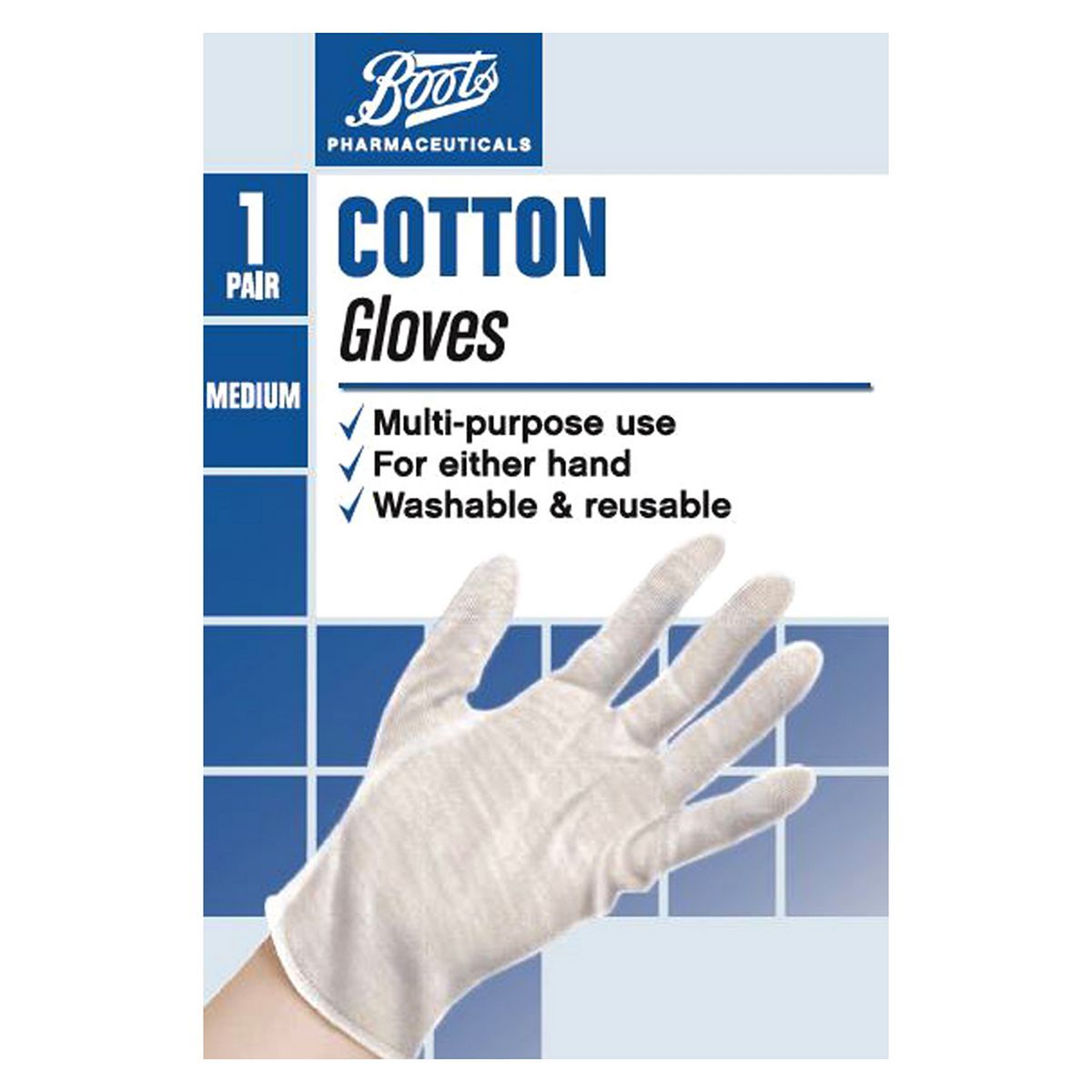 Boots Medium Cotton Gloves - 1 Pair - McGrocer