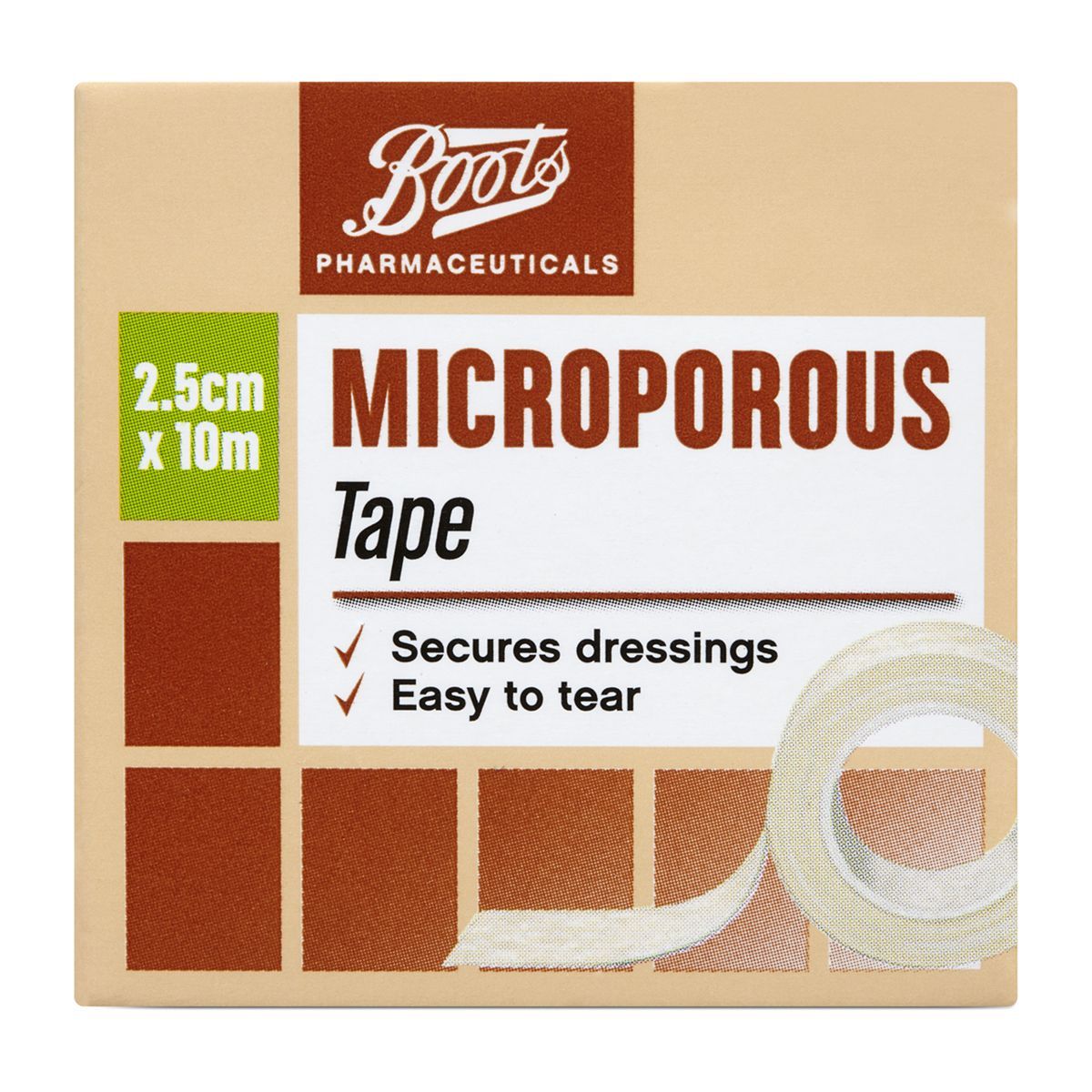 Boots Microporous Tape 2.5cm x 10m - McGrocer