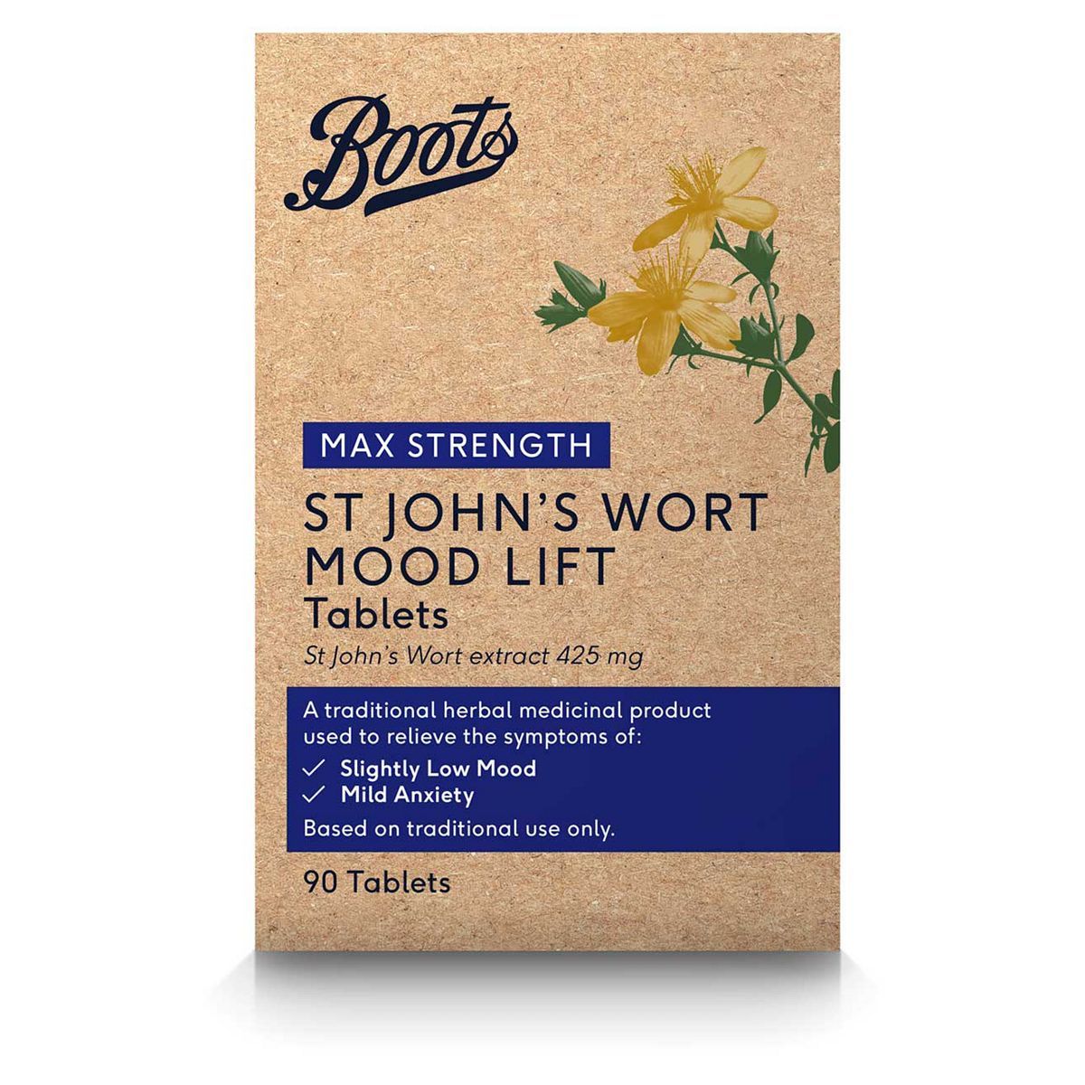 Boots Mood Lift Max Strength St John's Wort Tablets - 90 tablets - McGrocer