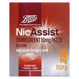Boots NicAssist Translucent 10mg Patch Step 3 (7 Patches) - McGrocer