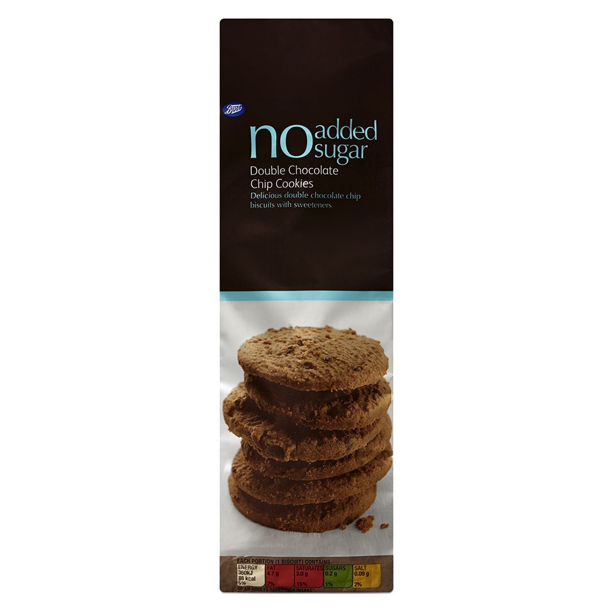 Boots No Added Sugar Double Chocolate Chip Cookies (150g) - McGrocer