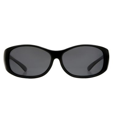 Boots Optical Cover Sunglasses - Shiny Black Frame - McGrocer
