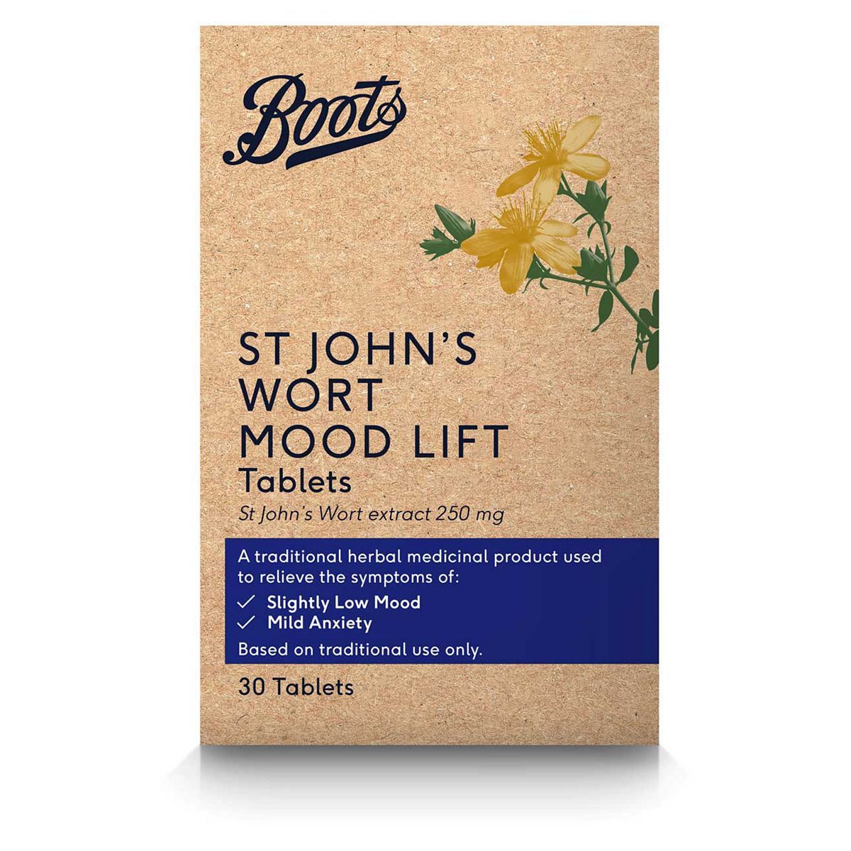 Boots Pharmaceuticals St John's Wort tablets - 30 x 250 mg - McGrocer
