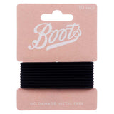 Boots ponybands thin black 10s - McGrocer