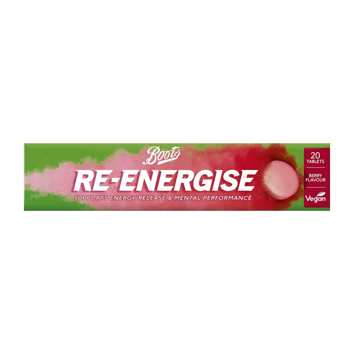 Boots Re-Energise Berry 20 Effervescent Tablets - McGrocer