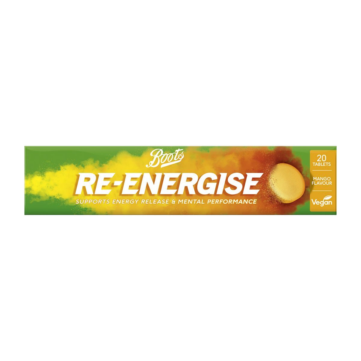 Boots Re-Energise Mango 20 Effervescent Tablets - McGrocer