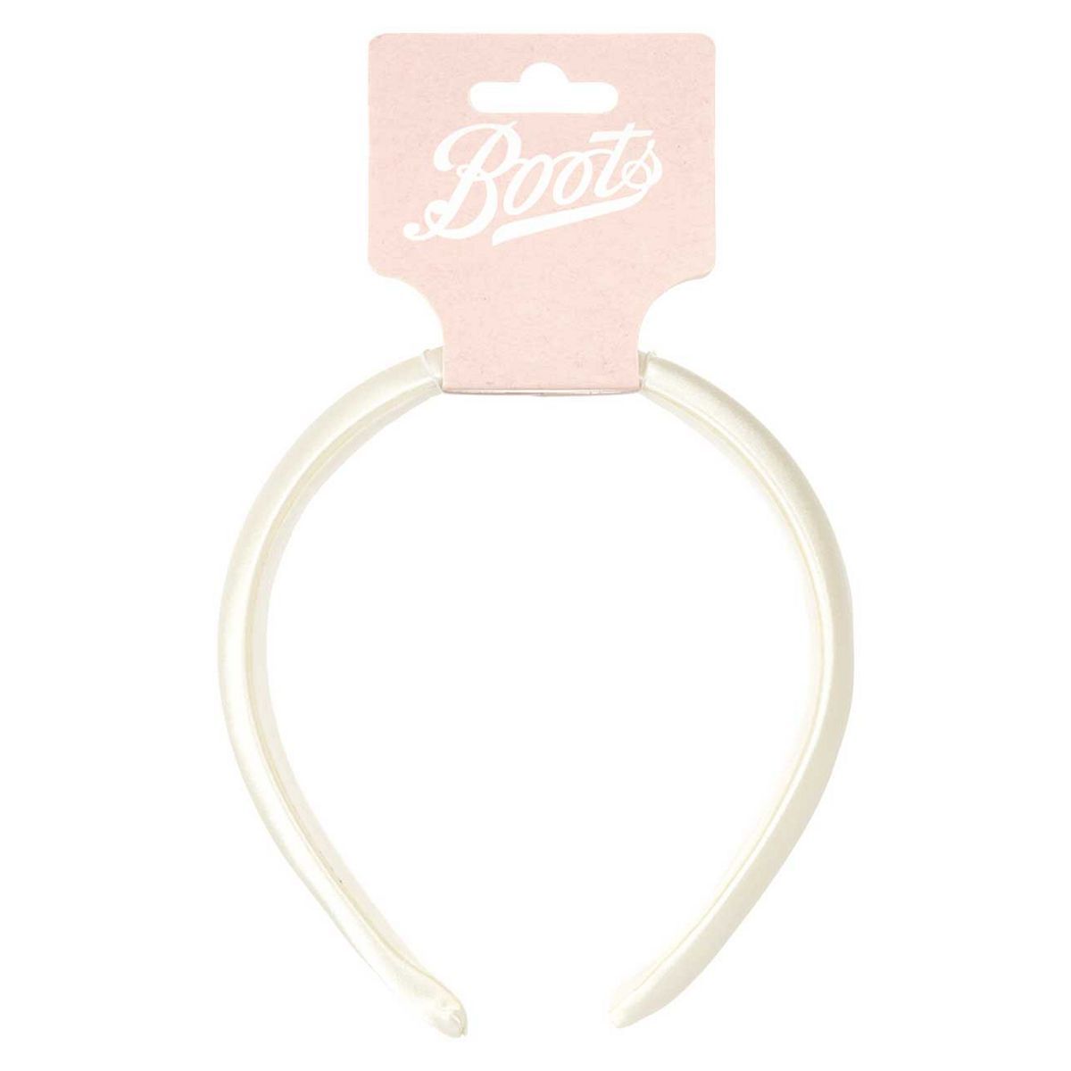 Boots satin white wedding headband - McGrocer