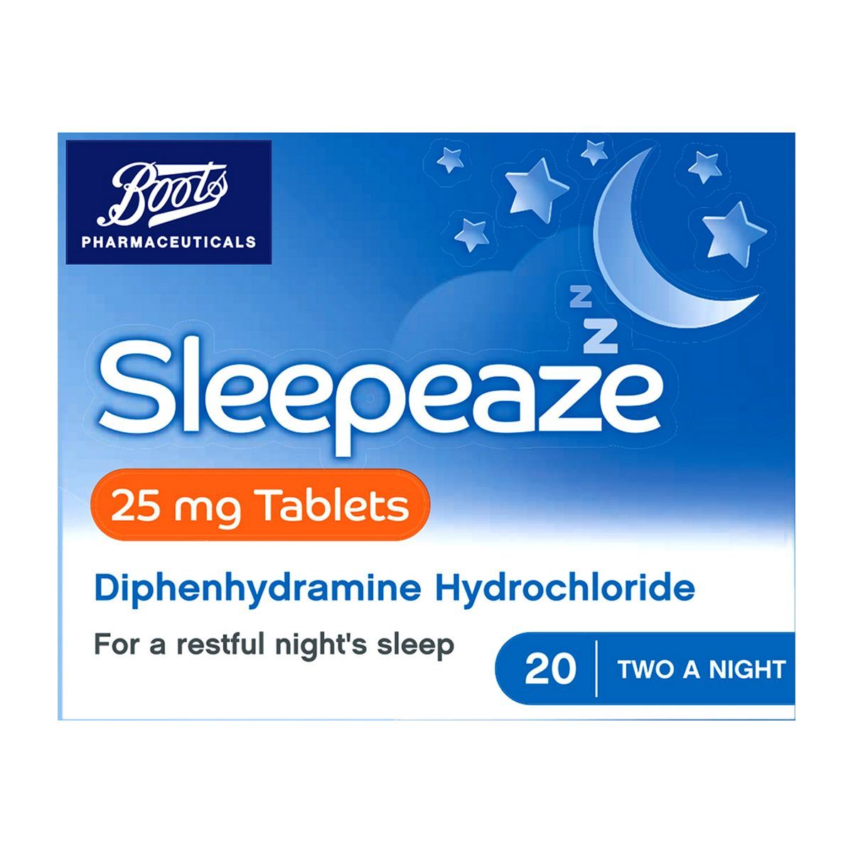 Boots Sleepeaze Tablets 25 mg - 20s - McGrocer