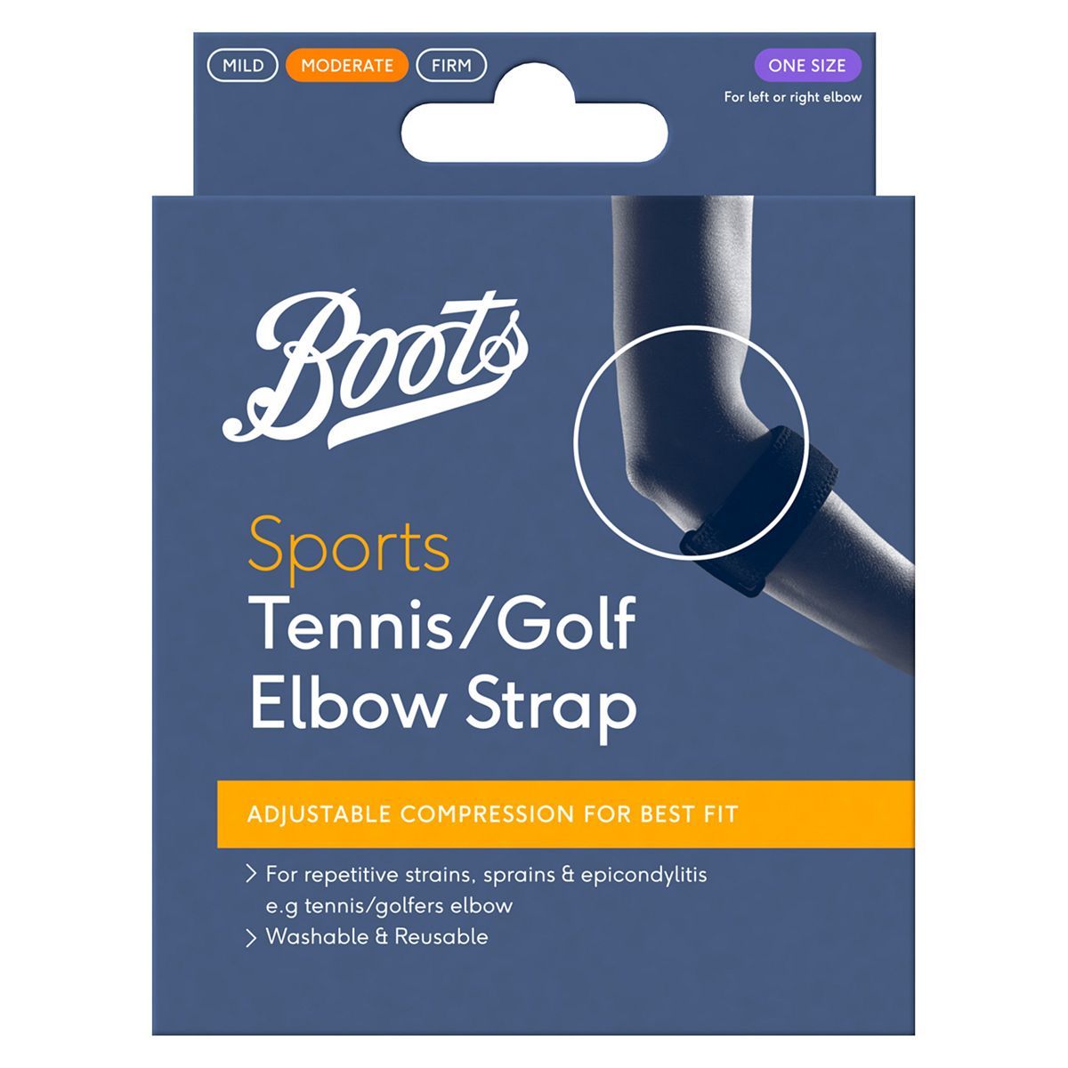 Boots Sports Tennis/Golf Elbow Strap - One Size - McGrocer