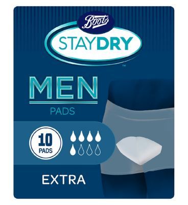 Boots Staydry Men Extra Pads - 10 Pads - McGrocer