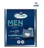 Boots Staydry Men Extra Pads - 120 Pads (12 Pack Bundle) - McGrocer