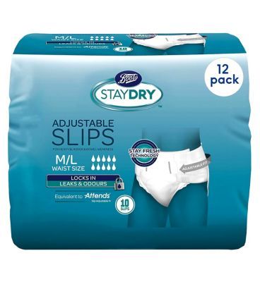 Boots Staydry Slip Medium/Large - 120 Pairs (12 Pack Bundle) - McGrocer