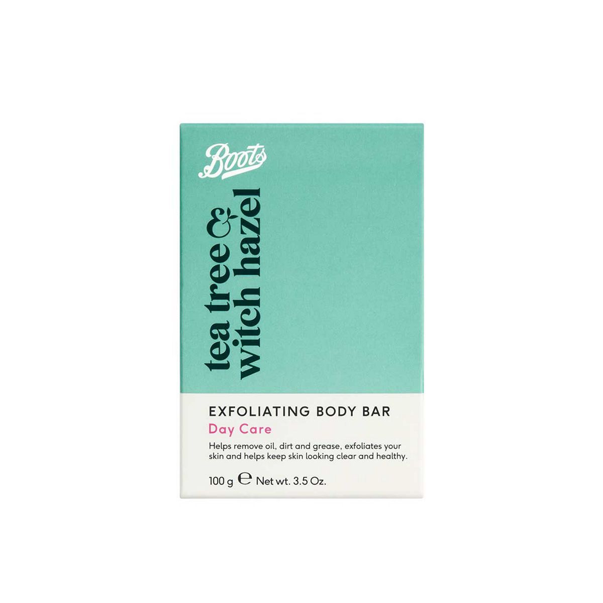 Boots Tea Tree & Witch Hazel Exfoliating Body Bar 100g - McGrocer