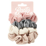 Boots textured scrunchies mixed 4 pck - McGrocer