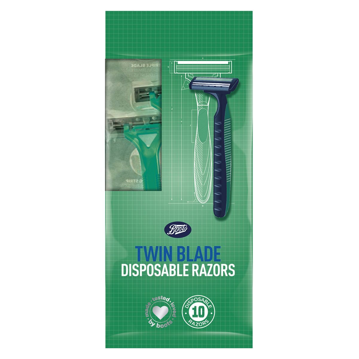 Boots Twin Blade Disposable Razor 10 Pack - McGrocer