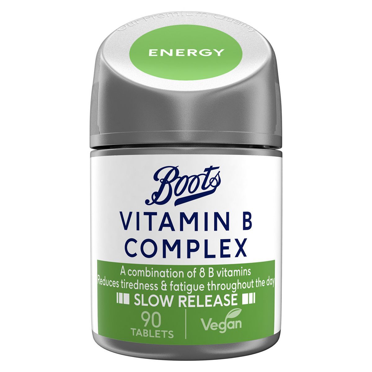Boots Vitamin B Complex 90 Tablets - Slow Release (3 months supply) - McGrocer