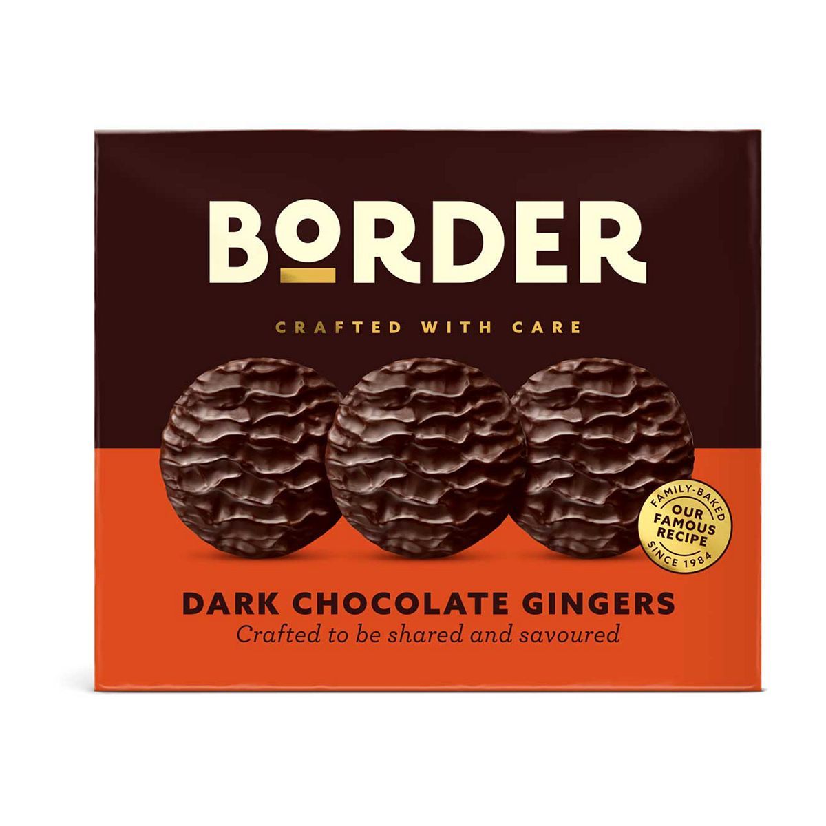 Border Biscuits Dark Chocolate Ginger Biscuits Gift Box 255g - McGrocer