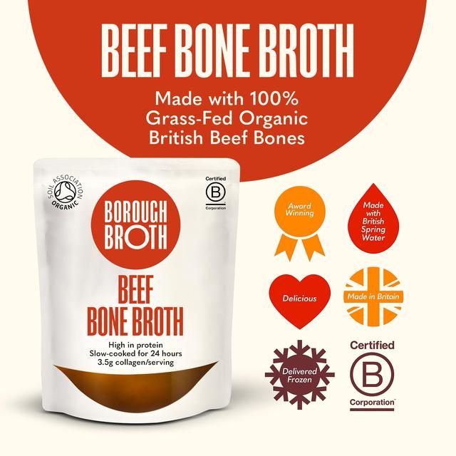 Borough Broth Co.Organic Beef Bone Broth Large Pack   1kg - McGrocer