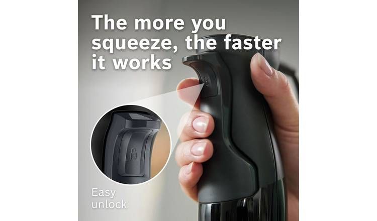 Bosch Ergomaster 2-in-1 Hand Blender & Chopper - Black - McGrocer